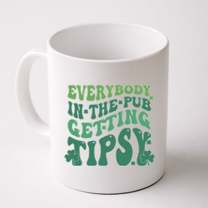 Everybody In The Pub Getting Tipsy Groovy Patricks Day Drink Coffee Mug