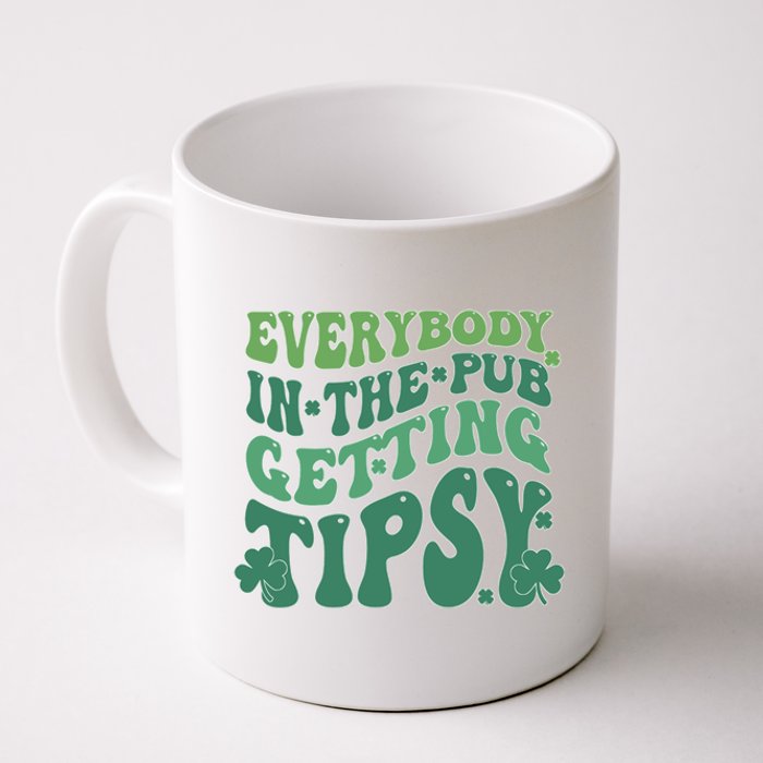 Everybody In The Pub Getting Tipsy Groovy Patricks Day Drink Coffee Mug