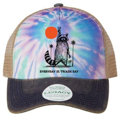 Everyday Is Trash Day Raccoon Legacy Tie Dye Trucker Hat