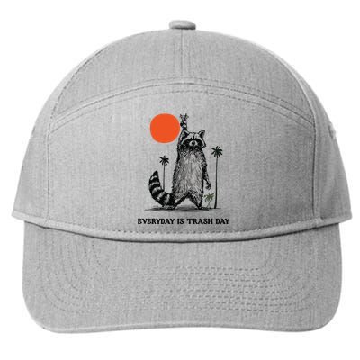 Everyday Is Trash Day Raccoon 7-Panel Snapback Hat