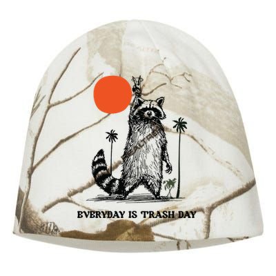 Everyday Is Trash Day Raccoon Kati - Camo Knit Beanie