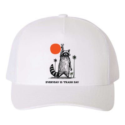 Everyday Is Trash Day Raccoon Yupoong Adult 5-Panel Trucker Hat