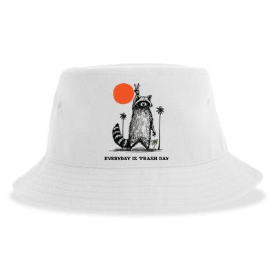 Everyday Is Trash Day Raccoon Sustainable Bucket Hat