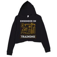 Engineer In Training Future Engineer Holding Engineering Crop Fleece Hoodie