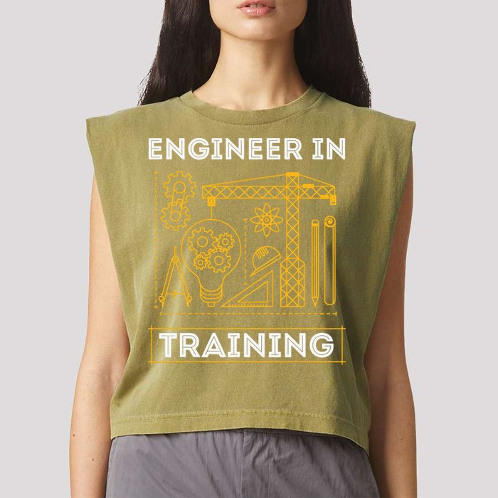 Engineer In Training Future Engineer Holding Engineering Garment-Dyed Women's Muscle Tee