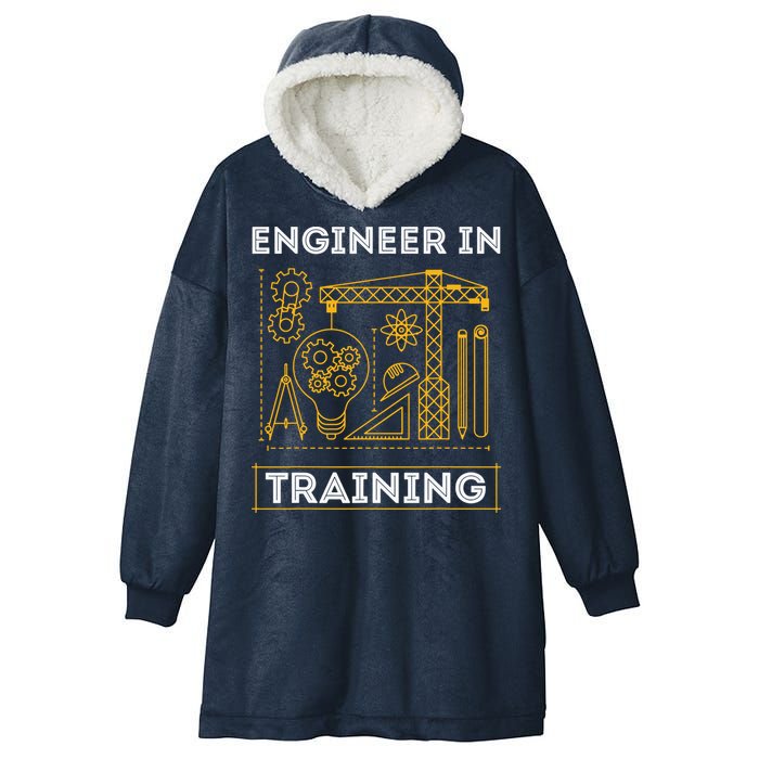 Engineer In Training Future Engineer Holding Engineering Hooded Wearable Blanket