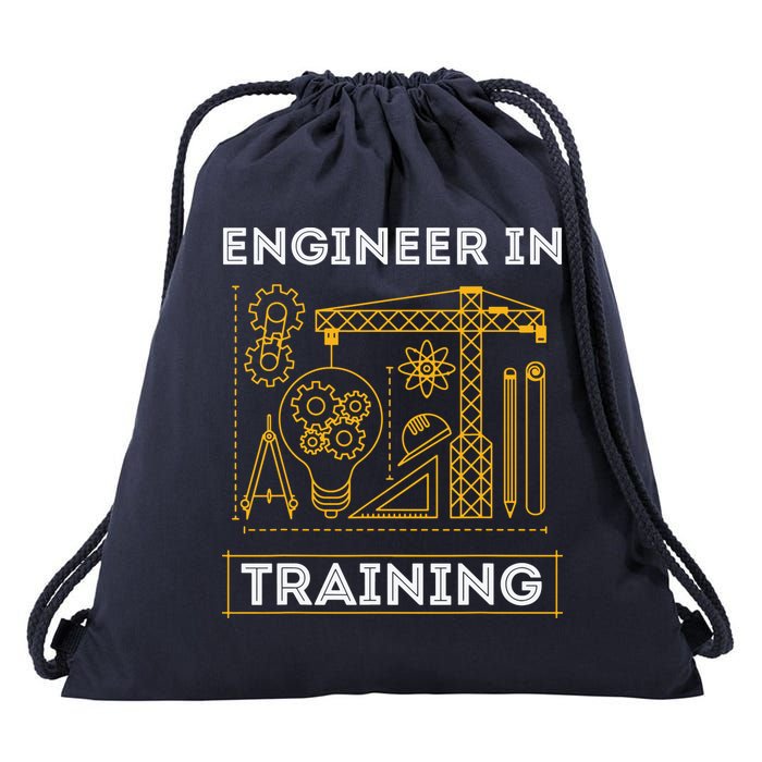 Engineer In Training Future Engineer Holding Engineering Drawstring Bag