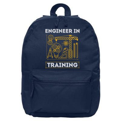 Engineer In Training Future Engineer Holding Engineering 16 in Basic Backpack