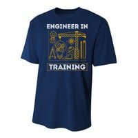 Engineer In Training Future Engineer Holding Engineering Youth Performance Sprint T-Shirt