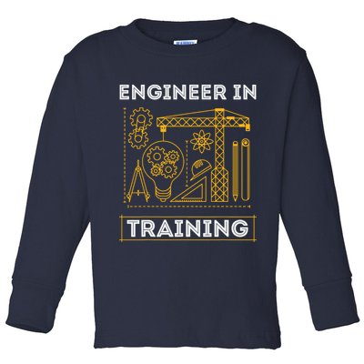 Engineer In Training Future Engineer Holding Engineering Toddler Long Sleeve Shirt