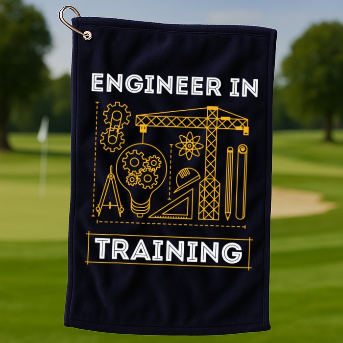 Engineer In Training Future Engineer Holding Engineering Golf Towel