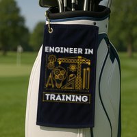 Engineer In Training Future Engineer Holding Engineering Golf Towel