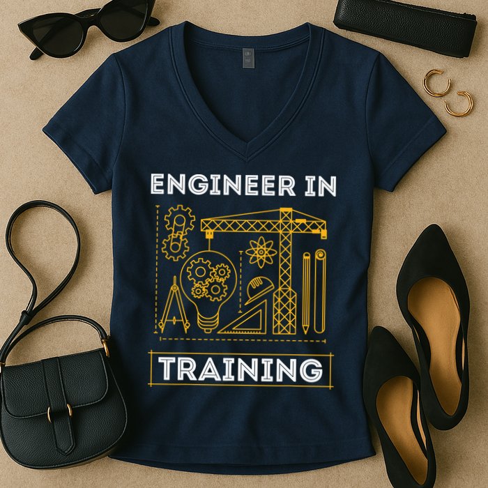 Engineer In Training Future Engineer Holding Engineering Women's V-Neck T-Shirt