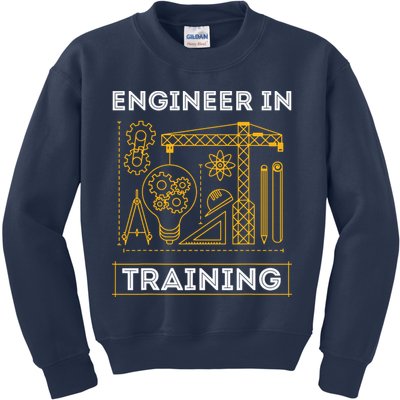 Engineer In Training Future Engineer Holding Engineering Kids Sweatshirt