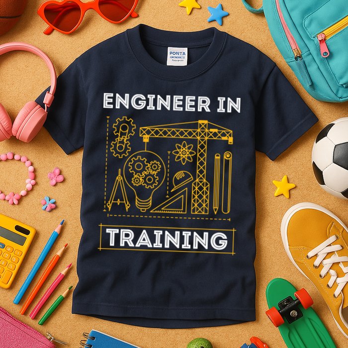 Engineer In Training Future Engineer Holding Engineering Kids T-Shirt