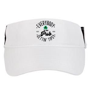 Everybody In The Pub Getting Tipsy St Patricks Day Shamrock Adult Drive Performance Visor