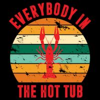 Everybody In The Hot Tub Funny Crawfish Cooling Performance Crew T-Shirt