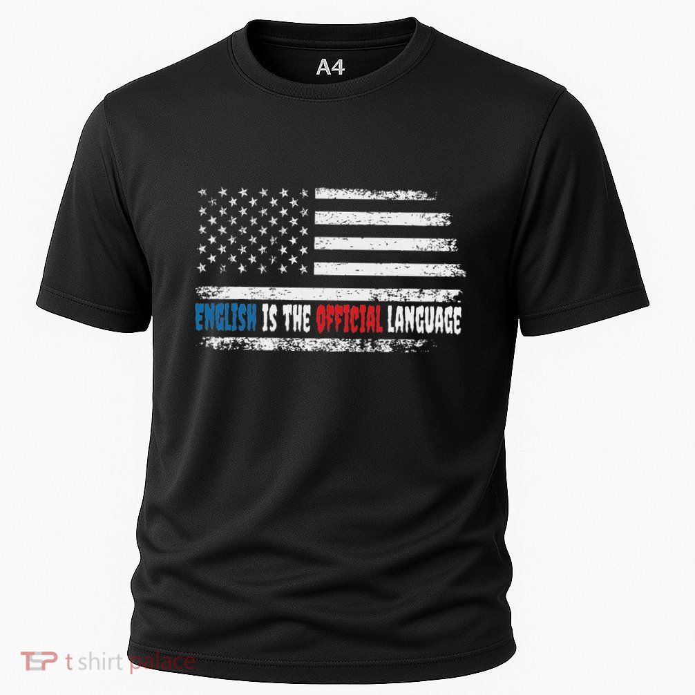 English Is The Language Of Usa Cooling Performance Crew T-Shirt