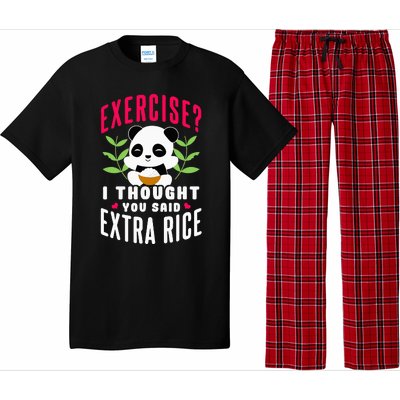 Exercise I Thought You Said Extra Rice Pajama Set