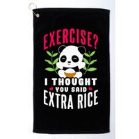 Exercise I Thought You Said Extra Rice Golf Towel