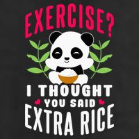Exercise I Thought You Said Extra Rice Golf Towel