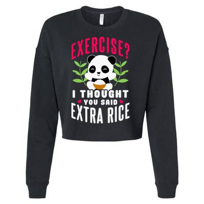 Exercise I Thought You Said Extra Rice Cropped Pullover Crew