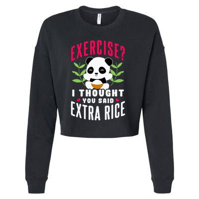 Exercise I Thought You Said Extra Rice Cropped Pullover Crew