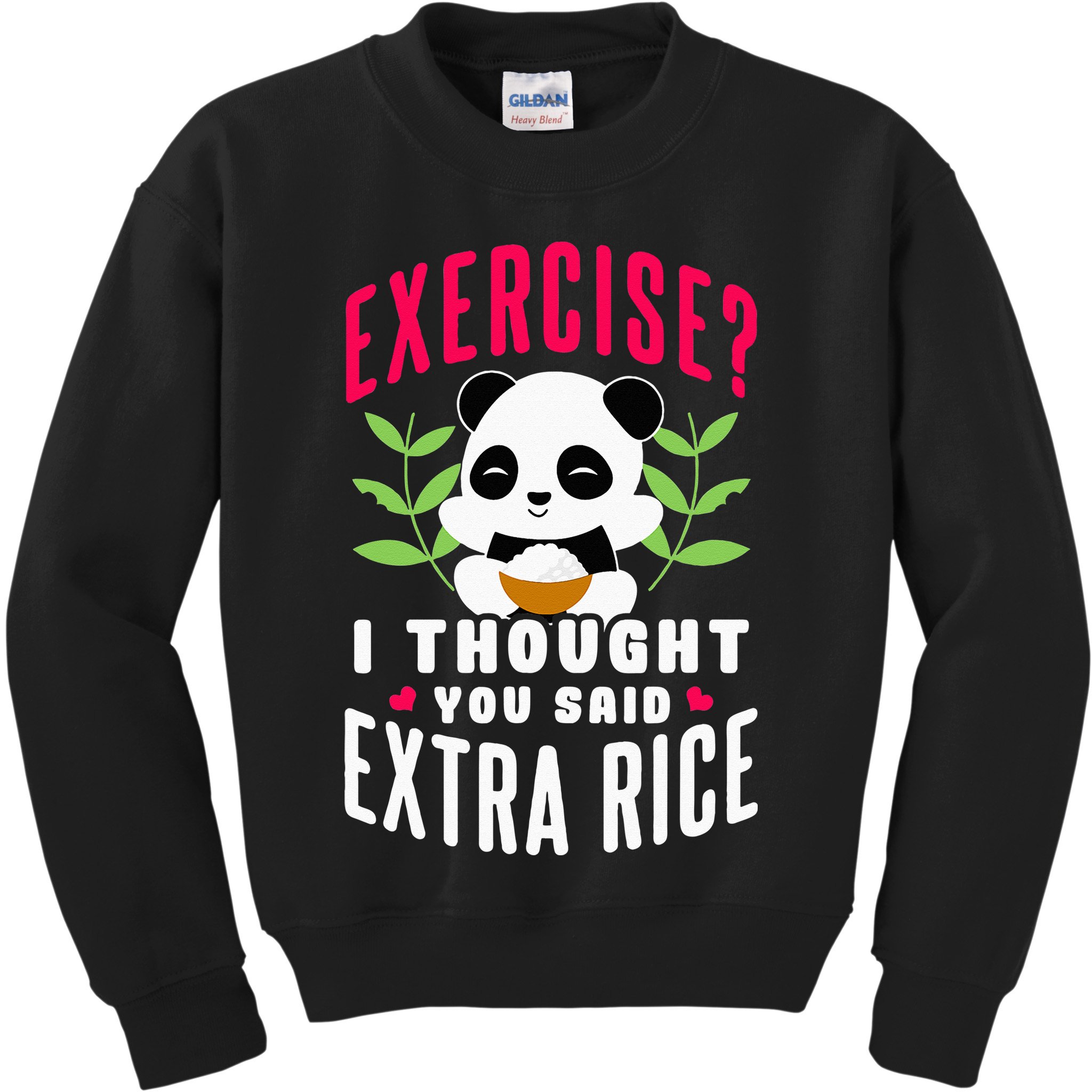 Exercise I Thought You Said Extra Rice Kids Sweatshirt