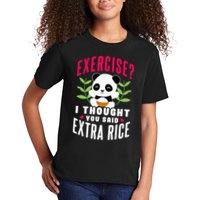 Exercise I Thought You Said Extra Rice Kids T-Shirt