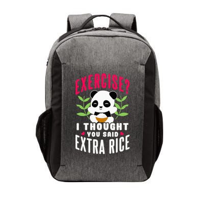 Exercise I Thought You Said Extra Rice Vector Backpack