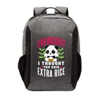 Exercise I Thought You Said Extra Rice Vector Backpack