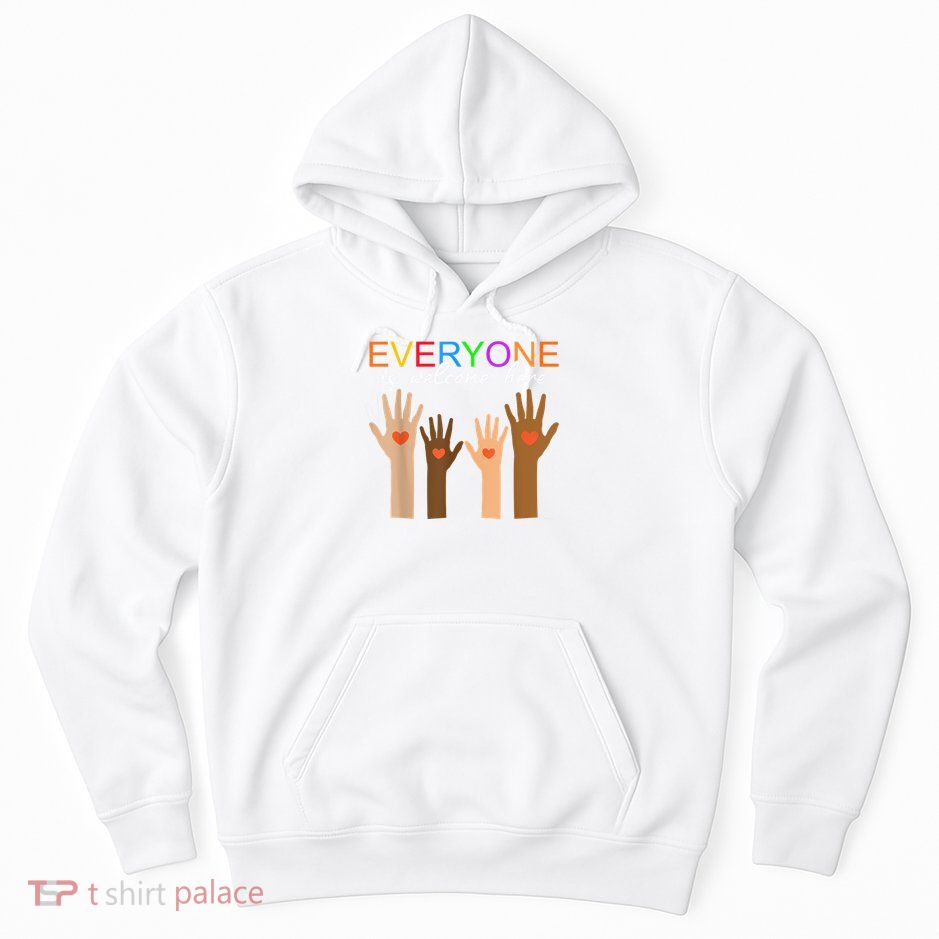 Everyone Is Welcome Here Idaho Teacher Hoodie
