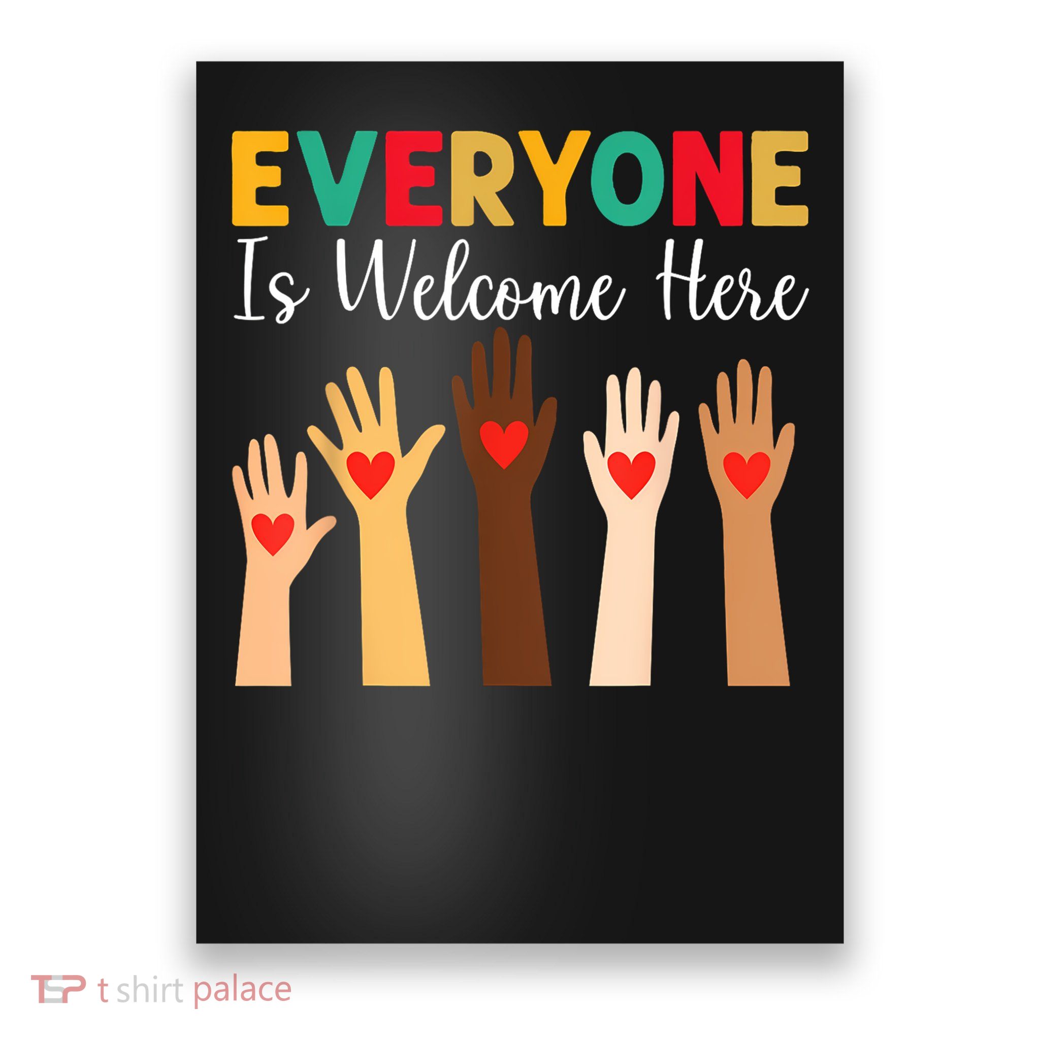 Everyone Is Welcome Here Idaho Teacher Poster