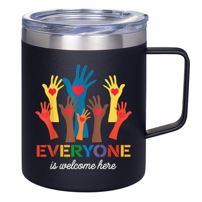 Everyone Is Welcome Here Idaho Teacher 12oz Stainless Steel Coffee Mug
