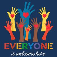 Everyone Is Welcome Here Idaho Teacher 7 Panel Mesh Trucker Snapback Hat
