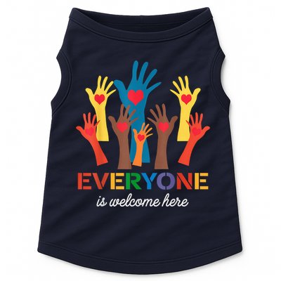 Everyone Is Welcome Here Idaho Teacher Doggie Tank