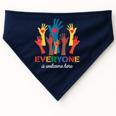 Everyone Is Welcome Here Idaho Teacher USA-Made Doggie Bandana