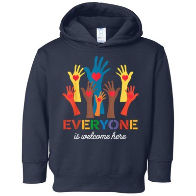 Everyone Is Welcome Here Idaho Teacher Toddler Hoodie