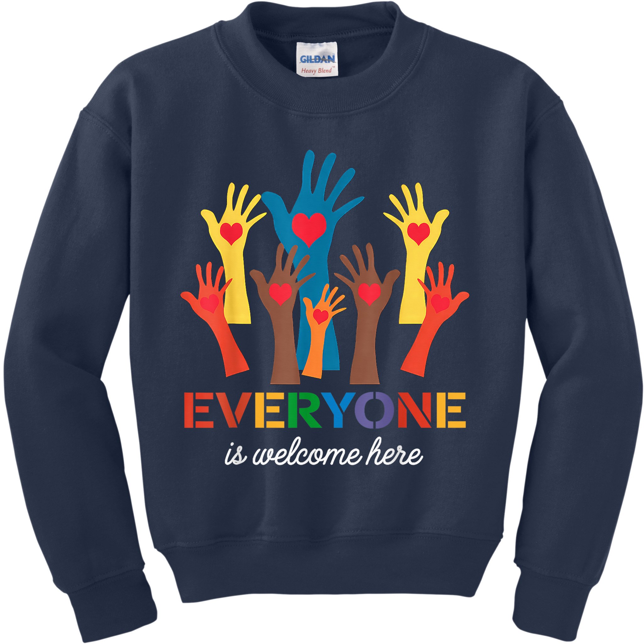 Everyone Is Welcome Here Idaho Teacher Kids Sweatshirt