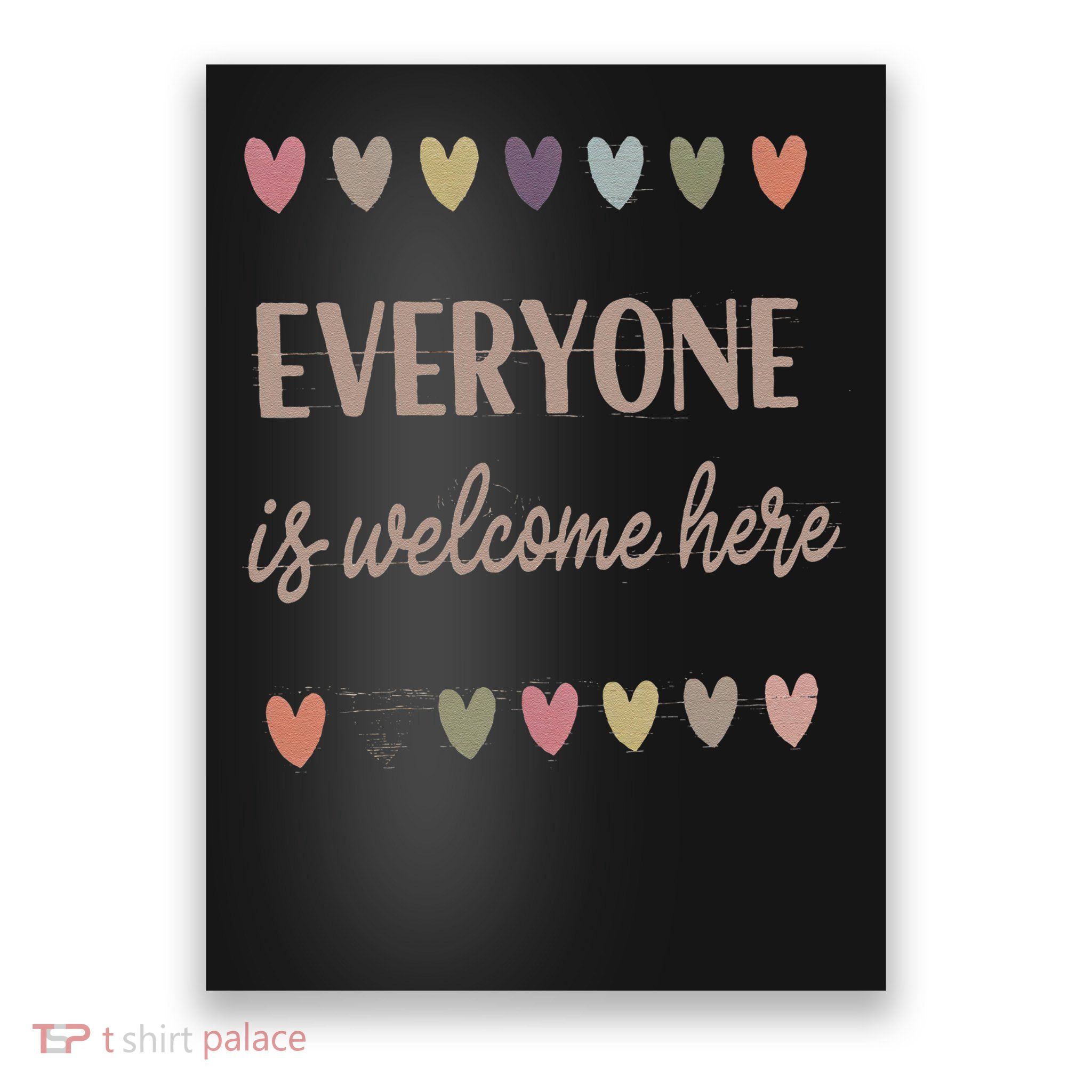 Everyone Is Welcome Here Idaho Teacher Support Retro Poster