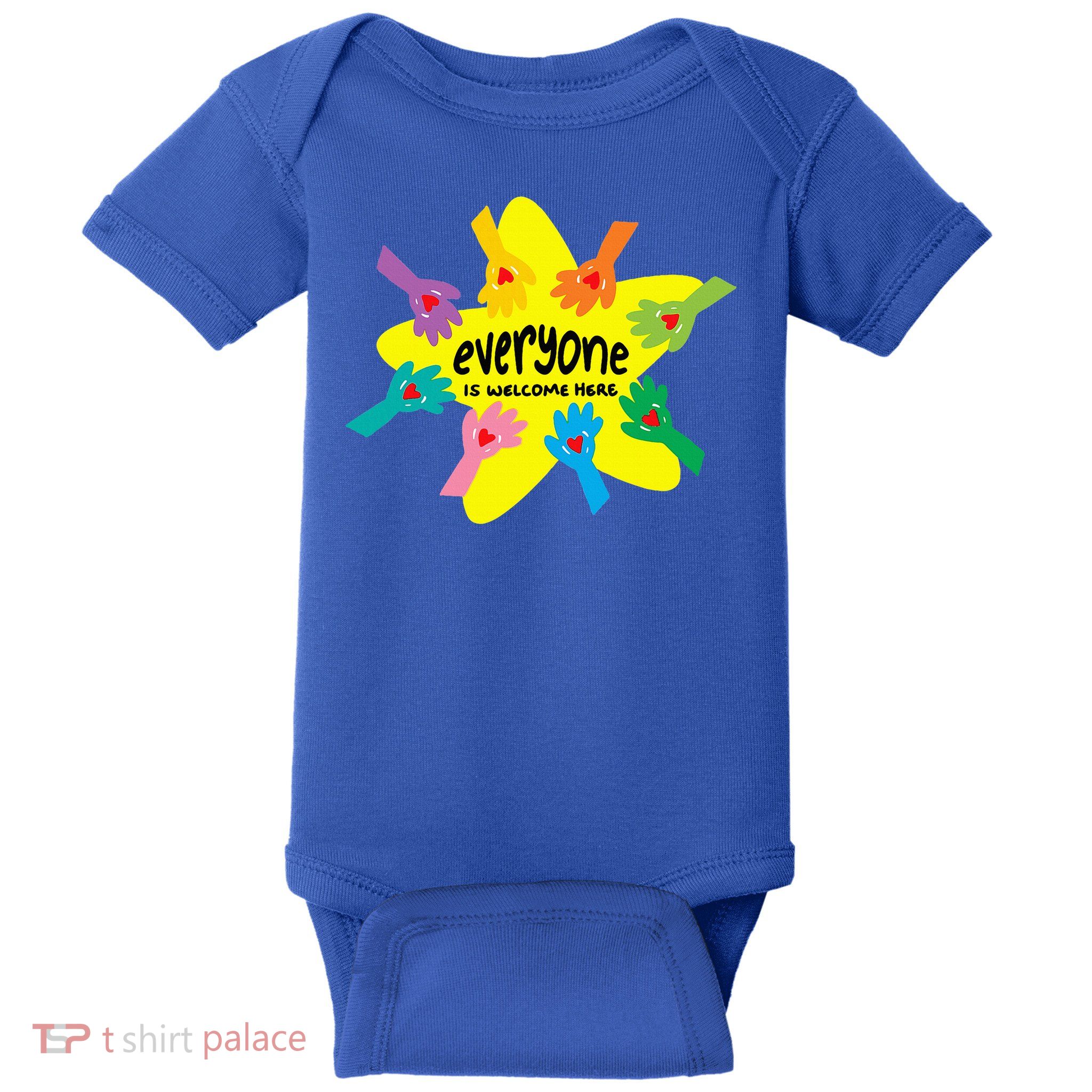 Everyone Is Welcome Here Idaho Teacher  Baby Bodysuit