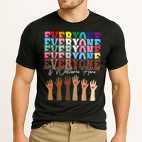 Everyone Is Welcome Here Retro Groovy Diversity Teachers Cooling Performance Crew T-Shirt