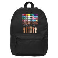 Everyone Is Welcome Here Retro Groovy Diversity Teachers 16 in Basic Backpack