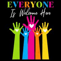 Everyone Is Welcome Here Idaho Teacher  Drawstring Bag