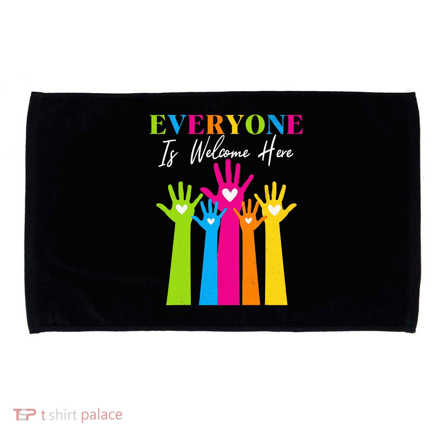 Everyone Is Welcome Here Idaho Teacher  Microfiber Hand Towel