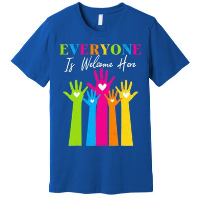Everyone Is Welcome Here Idaho Teacher  Premium T-Shirt