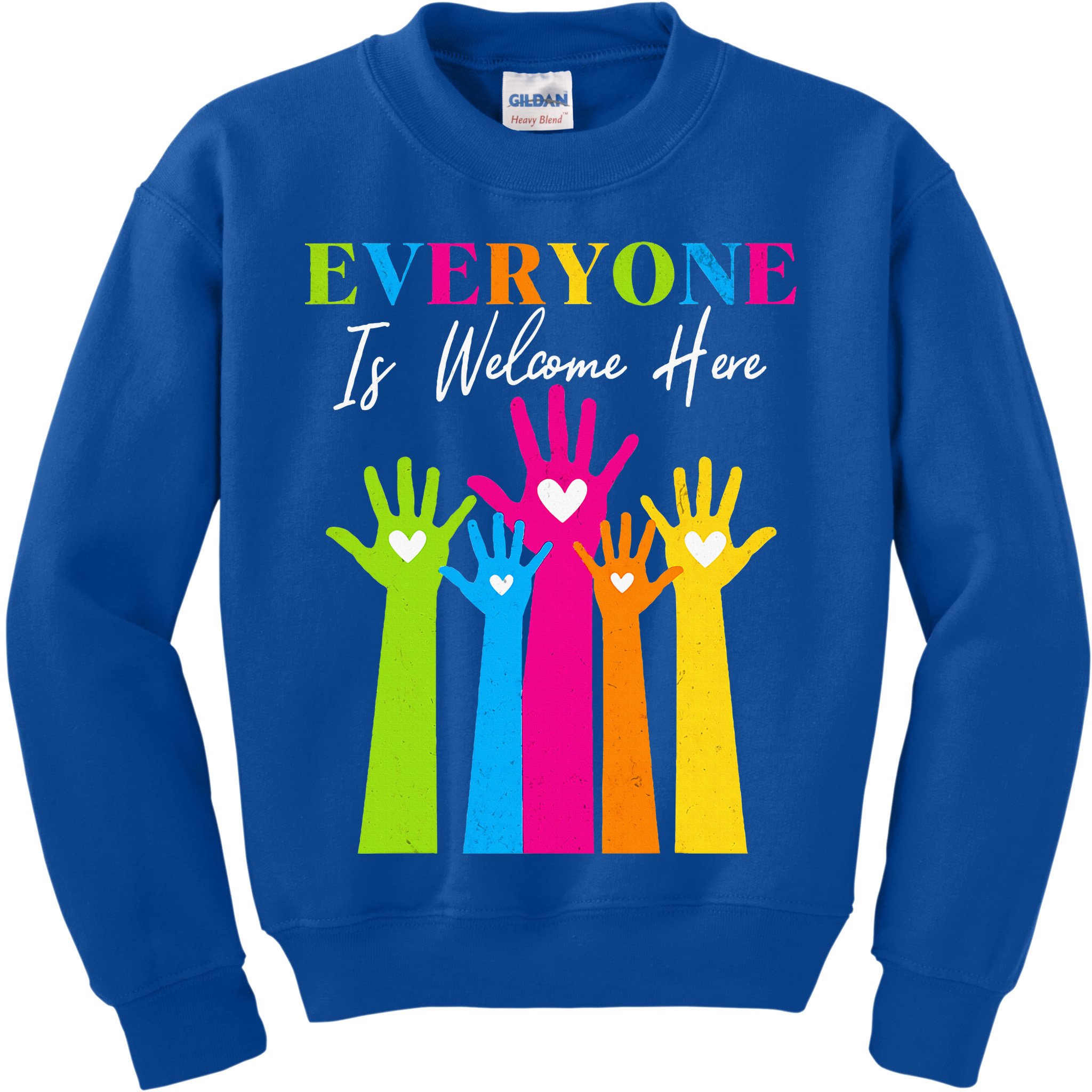 Everyone Is Welcome Here Idaho Teacher  Kids Sweatshirt