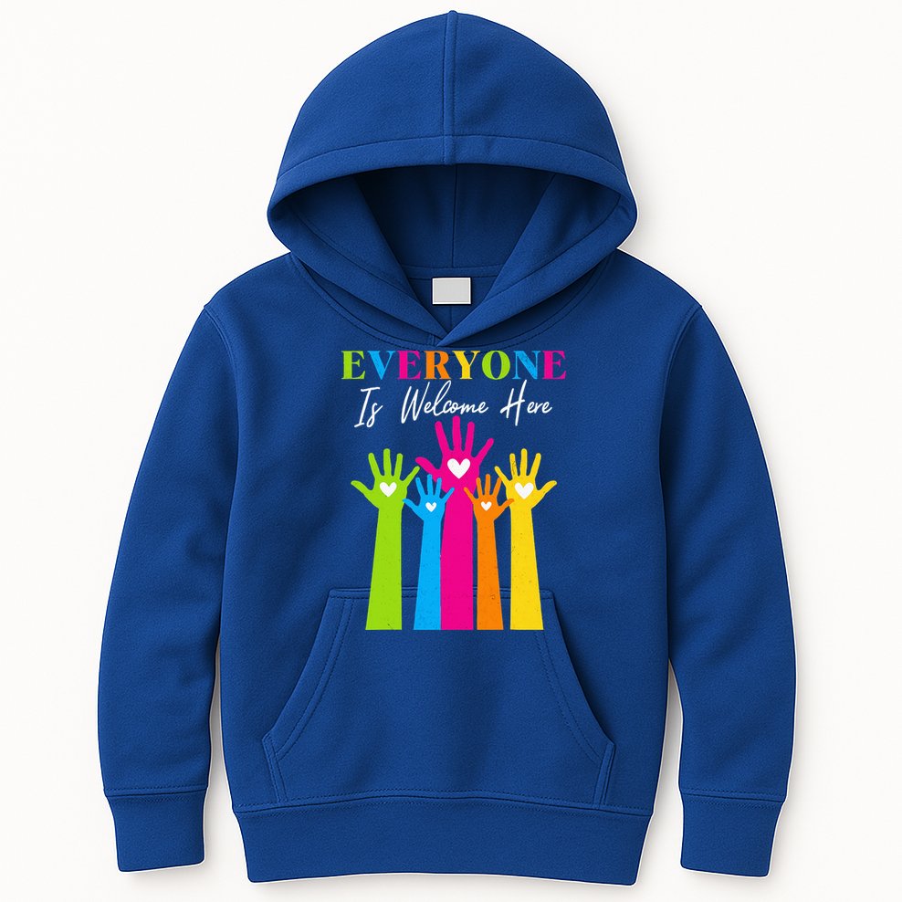 Everyone Is Welcome Here Idaho Teacher  Kids Hoodie