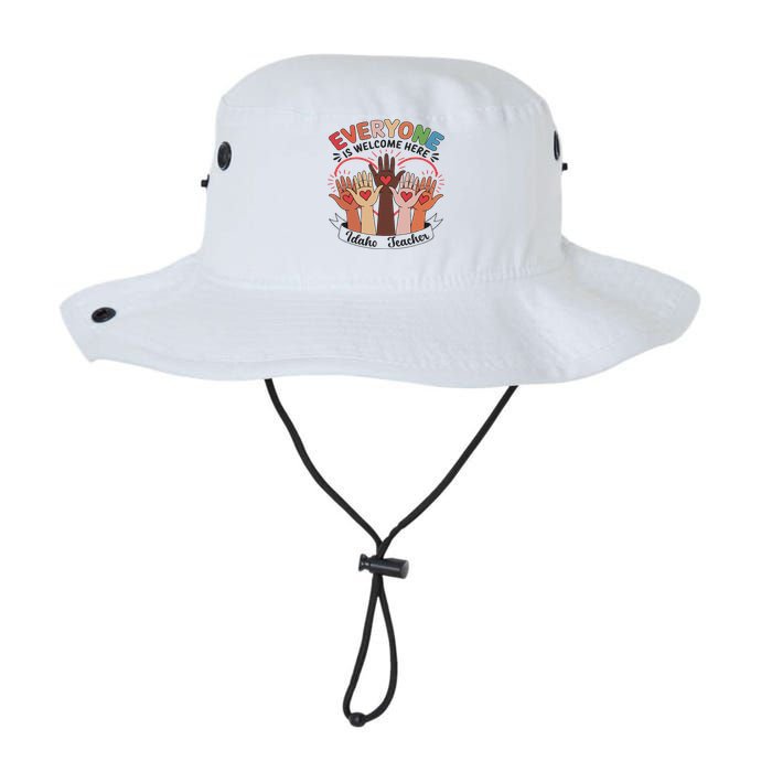 Everyone Is Welcome Here Idaho Teacher Bucket Hat