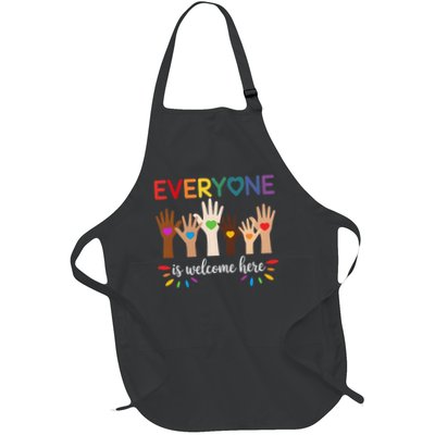 Everyone Is Welcome Here Idaho Teacher Full-Length Apron With Pockets